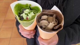 Japanese Matcha Crepes