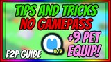 Tips and tricks on how to get 9 EQUIP PETS as a Free-To-Play Player in Pet Simulator X F2P GUIDE