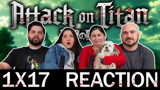 Attack on Titan 1x17 Group Reaction | "Female Titan"