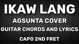 IKAW LANG - NOBITA | AGSUNTA COVER | GUITAR CHORDS AND LYRICS