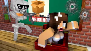 Monster School : Unboxing Present from Herobrine - Funny Minecraft Animation