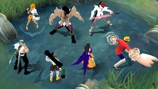 7 One Piece characters in mobile legends