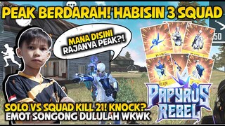 PEAK BERDARAH!! HABISI 3 SQUAD SENDIRIAN PAKE ELITE PASS TERBARU! GILA GUYS! SOLO VS SQUAD AUTO RATA