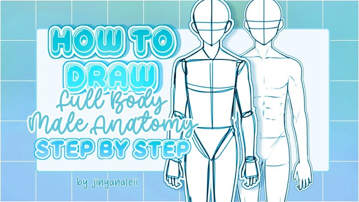 【 How To Draw Anime Male Full Body Anatomy Ibis Paint X on Phone 】