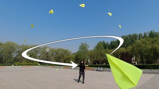 เครื่องบินกระดาษสุดเจ๋ง! เครื่องบินเล็กหมุนปีกบินสุดเจ๋ง Xuan Tianyi