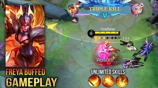 New Freya Skill Reworked Gameplay - Mobile Legends Bang Bang