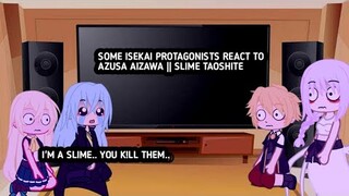 some isekai protagonists react to azusa aizawa || slime taoshite