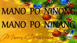 MANO PO NINONG, MANO PO NINANG  - lyrics