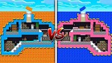 แข่งสร้าง!! บ้านสุดเท่ บ้านลาวา VS บ้านน้ำ ใครจะชนะ?? (Minecraft House)
