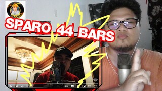 Sparo 44 bars Gloc9 x Tribal rap challenge Hoodlum Records reaction video