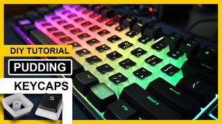 DIY Pudding Keycaps Mod Compatible with ANY RGB Keyboard | SAND PAPER TUTORIAL