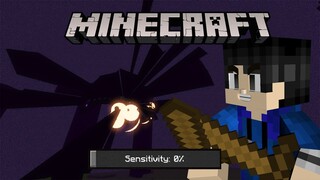 Gua kalahlan Naga Minecraft dengan Sensitivitas paling Rendah...