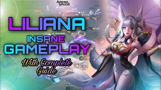 Liliana Insane Gameplay | Complete guide | Arena of Valor | LiênQuân Mobile | RoV | AoV