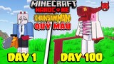 SongFish Tóm Tắt 100 Ngày Sinh Tồn Quỷ Máu Chainsaw Man Minecraft Siêu Khó