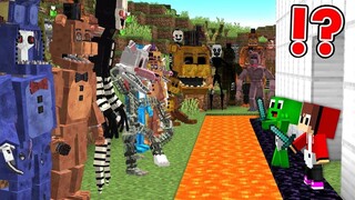 100 FNAF vs The Most Secure House in Minecraft challenge (Maizen Mizen Mazien)