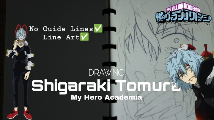 TERMASUK VILLAIN YG UNDERRATED GA SIH⁉️‼️ | DRAWING SHIGARAKI TOMURA | LINEART PART