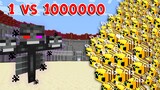 มายคราฟ!! ถ้าวิทเทอร์1ตัว vs ผึ้ง1000000ตัว จะเกิดอะไรขึ้น!!! เหลือเชื่อ!? มายคราฟ Minecraft