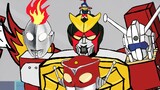Bộ tứ kỳ diệu! Thuyền trưởng Đầu lửa & Vua Jim & Quỷ đỏ & Bốn trăm dì! Robot may mạnh nhất trong mọi