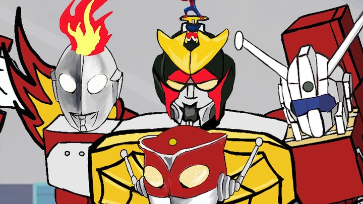Bộ tứ kỳ diệu! Thuyền trưởng Đầu lửa & Vua Jim & Quỷ đỏ & Bốn trăm dì! Robot may mạnh nhất trong mọi