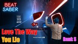beat saber love the way you lie [expert] | Mixed reality