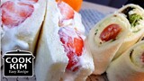 Strawberry Sandwich & Roll Sandwich, 딸기샌드위치&롤 샌드위치