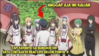 GAMBARAN KETIKA KAMU MENJADI REBUTAN CIWI² SATU SEKOLAH | Alur Cerita Anime Infinite Stratos (2013)