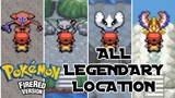 POKEMON FIRE RED ALL LEGENDARY POKEMON LOCATIONS