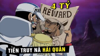 Tứ Hoàng Buggy truy nã Hải Quân , Tiền truy nã Đô Đốc là bao nhiêu ? [ One Piece 1057+ ]