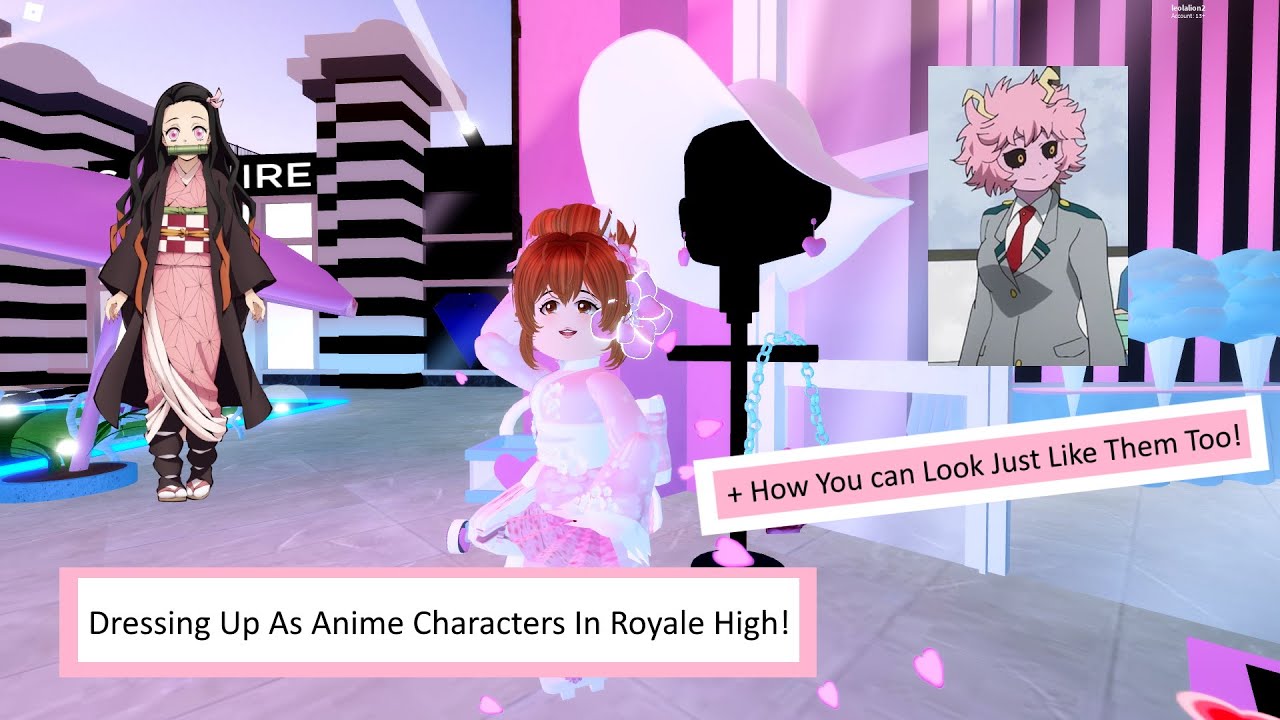 We Dressed As Our FAVORITE ANIME CHARACTERS And Joined The PAGEANT In Royale  High Roblox  YouTube