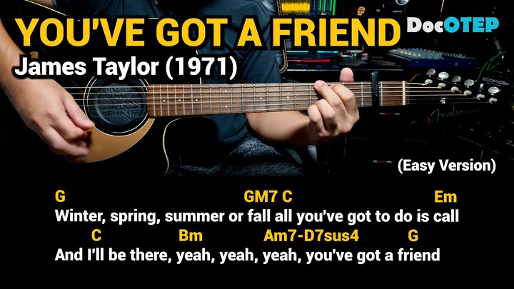 You've Got a Friend - James Taylor (1971) Easy Guitar Chords Tutorial with Lyrics Part 3 REELS