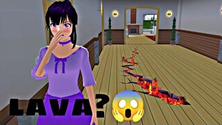 how to make lava in Sakura school simulator #tutorial