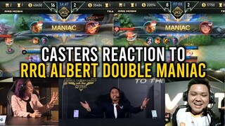 CASTERS REACTION TO REQ ALBERT DOUBLE MANIAC 🔥