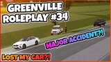 I LOST MY CAR IN AN ACCIDENT... || Greenville Roleplay #34 || Greenville ROBLOX
