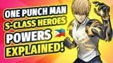 One Punch Man S-Class Heroes Powers Explained | Tagalog Anime PH