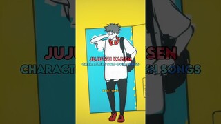 Jujutsu Kaisen characters who own songs 😘❤️‍🩹 #anime #animeshorts