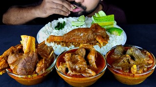 SPICY MUTTON REZALA, MUTTON LIVER BHUNA, RICE, SALAD, CHILI ASMR MUKBANG | BIG BITES | #LiveToEATT