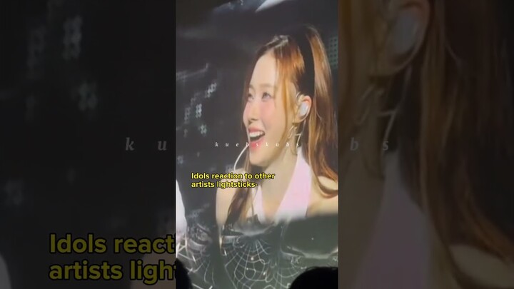 Idols reaction to other artists lightsticks😂 #p1harmony #wayv #mamamoo #aespa #got7 #kpop