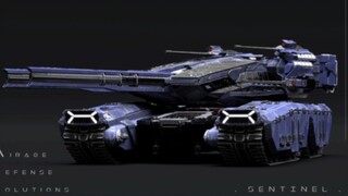 [Science Fiction Fantasy] Apocalypse Four-Track Heavy Tank-Cyberpunk 2077 Suspended Armor