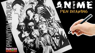 Speed drawing of Hunter X Hunter Phantom Troupe