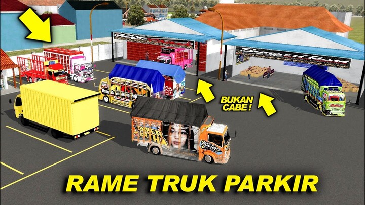 Rame Banget Truk Nya❗Ini Bukan Markas Cabe Loh😯 Bussid