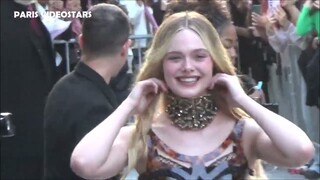 Elle Fanning @ Paris Fashion Week 30 september 2023 show Alexander McQueen