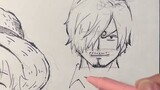 One Piece Cara menggambar tiga pemain utama Topi Jerami