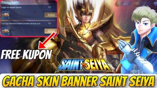 KUPON GRATIS SKIN SAINT SEIYA 🔥, LANGSUNG ABISIN BUAT GACHA