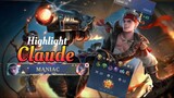 CLAUDE Kill REVENGE Montage Highlights | Mobile Legends