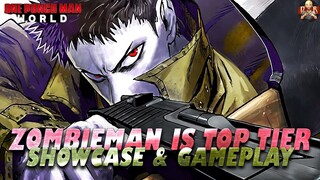 [One Punch Man World] - Zombie Man showcase! My 2nd favorite unit now & OP AF!