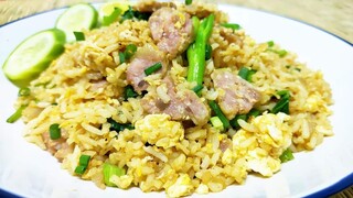 ข้าวผัดแหนม เมนูง่ายๆ สไตล์ | สาวโรงงาน ทำกินเองอร่อยๆจ้า