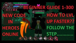 [New Code In September] | How To Lvl Up Faster | Overhaul Showcase | In Heroes Online Roblox