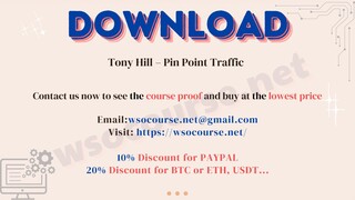 [WSOCOURSE.NET] Tony Hill – Pin Point Traffic