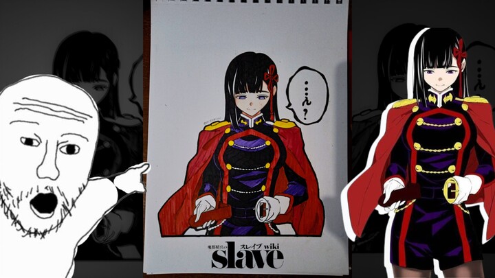 DRAWING REN YAMASHIRO FROM [MATO SEIHEI NO SLAVE] 😲😲 // #FAMTHR