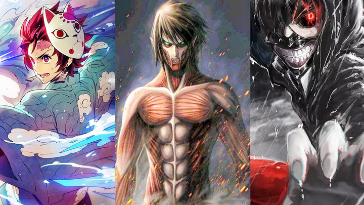 [AMV] A video montage of Attack on Titan, Demon Slayer and Tokyo Ghoul